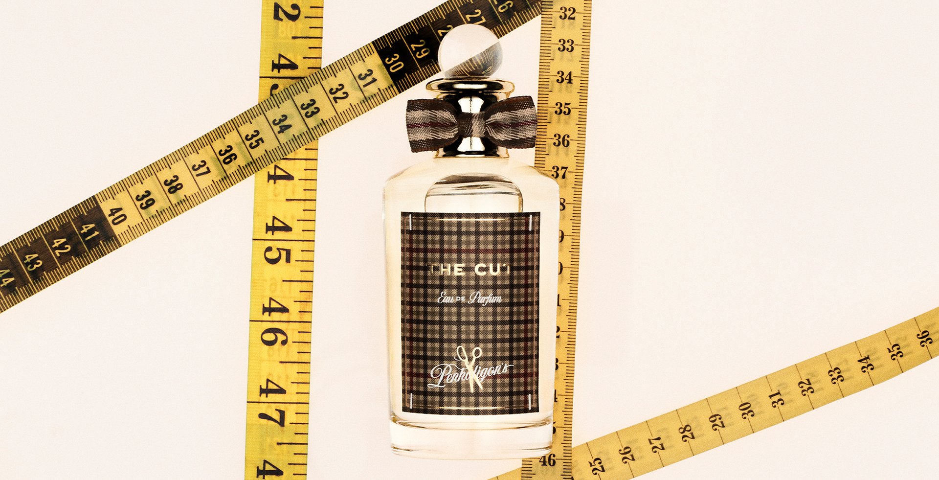 The cut bottle with tape measure background